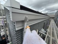 大分市北下郡　雨樋塗装