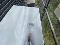 大分市北下郡　庇板金塗装